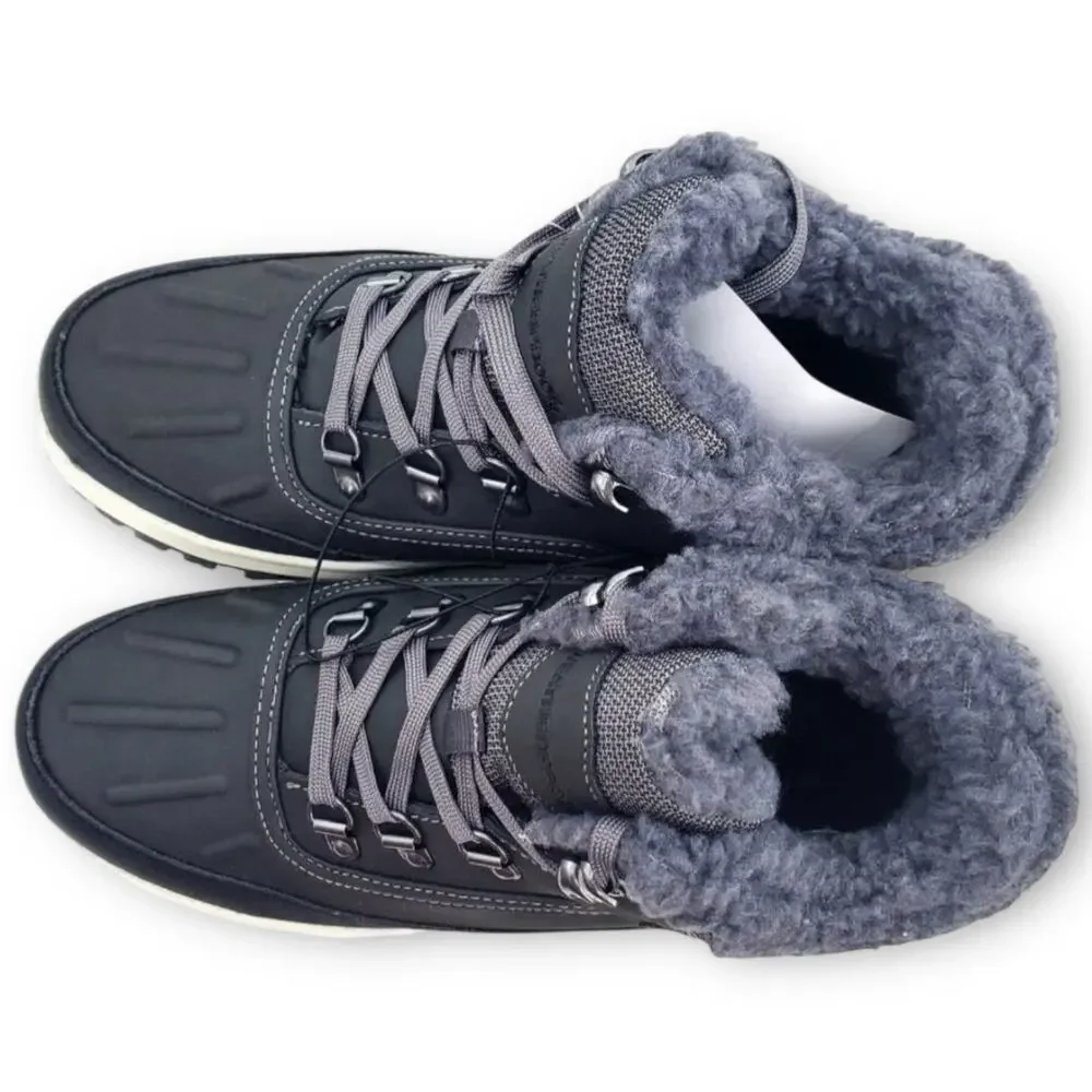 NWT Weatherproof Landon Men’s Suede Sneaker Boots – Grey – Size 13